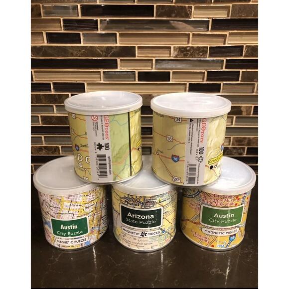 GEOTOYS Austin City Jigsaw Puzzle 100 Piece Magnetic - Picture 3 of 3